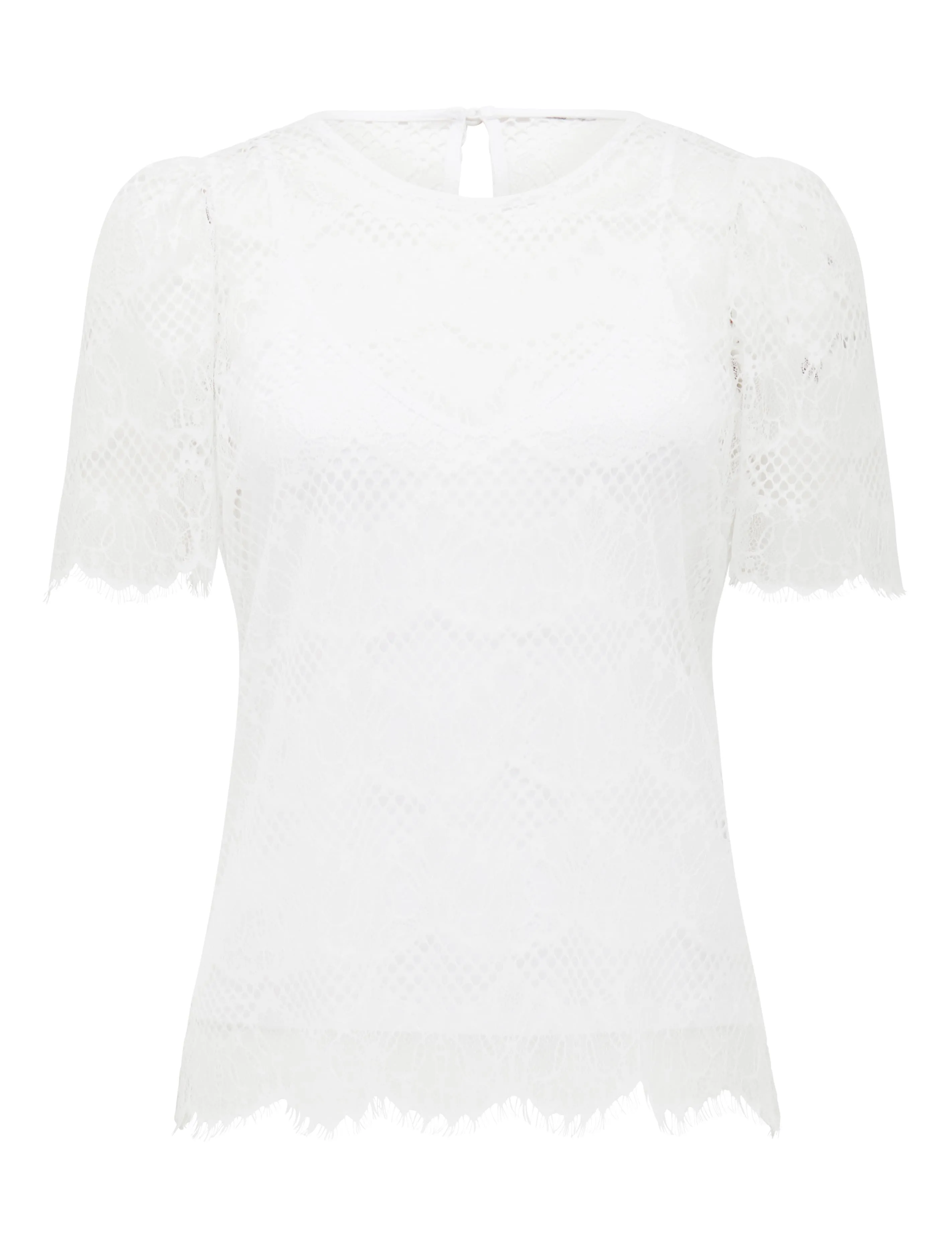 Alicia Puff Sleeve Lace Top