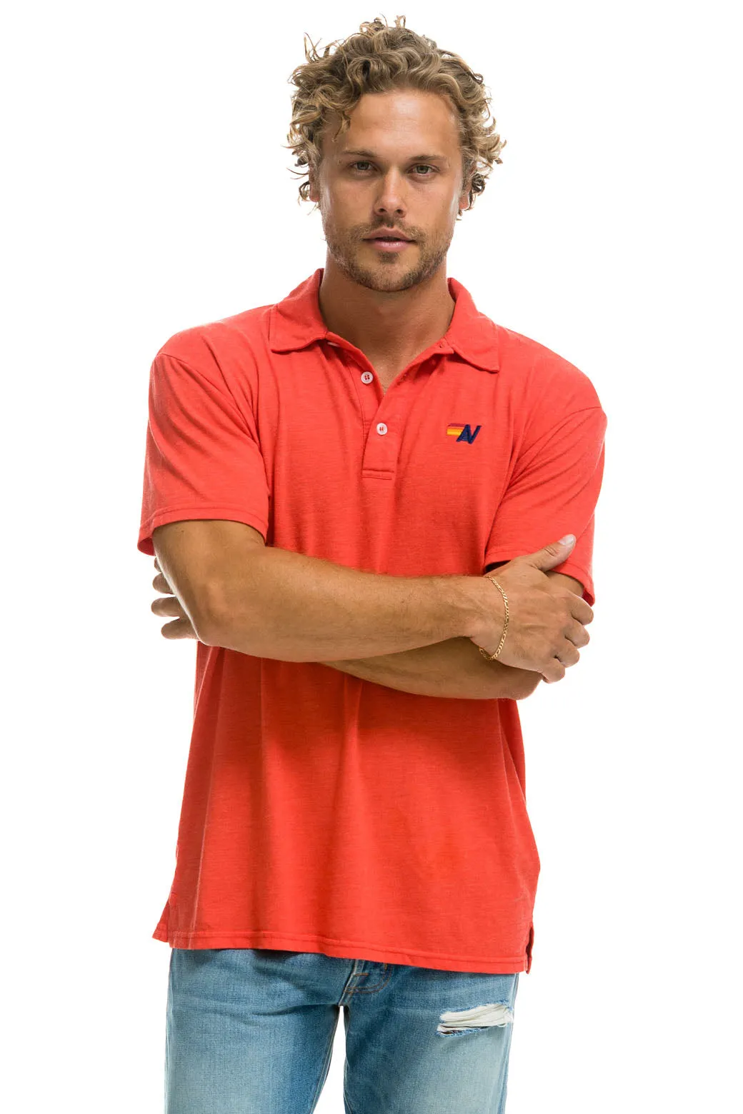 AVIATOR NATION POLO - RED