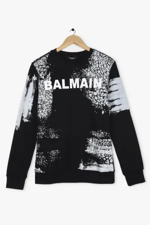 BALMAIN BRUSH STROKES SWEATSHIRT