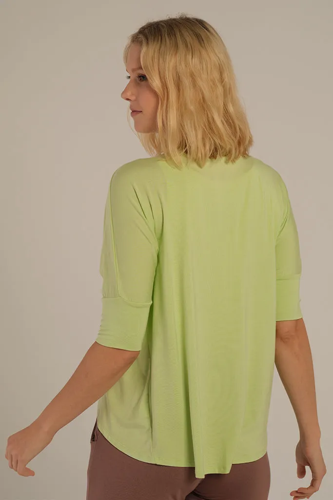 Bamboo Drape Cardi - Lettuce