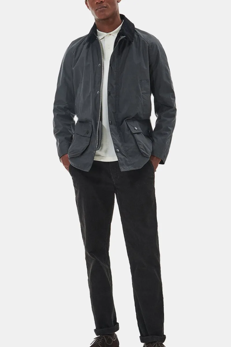 Barbour Ashby Waxed Jacket (Grey/Classic)