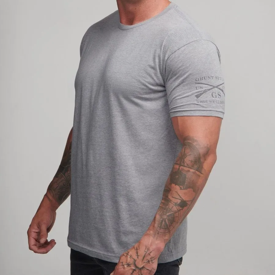 Basic Crew T-Shirt - Dark Heather Grey