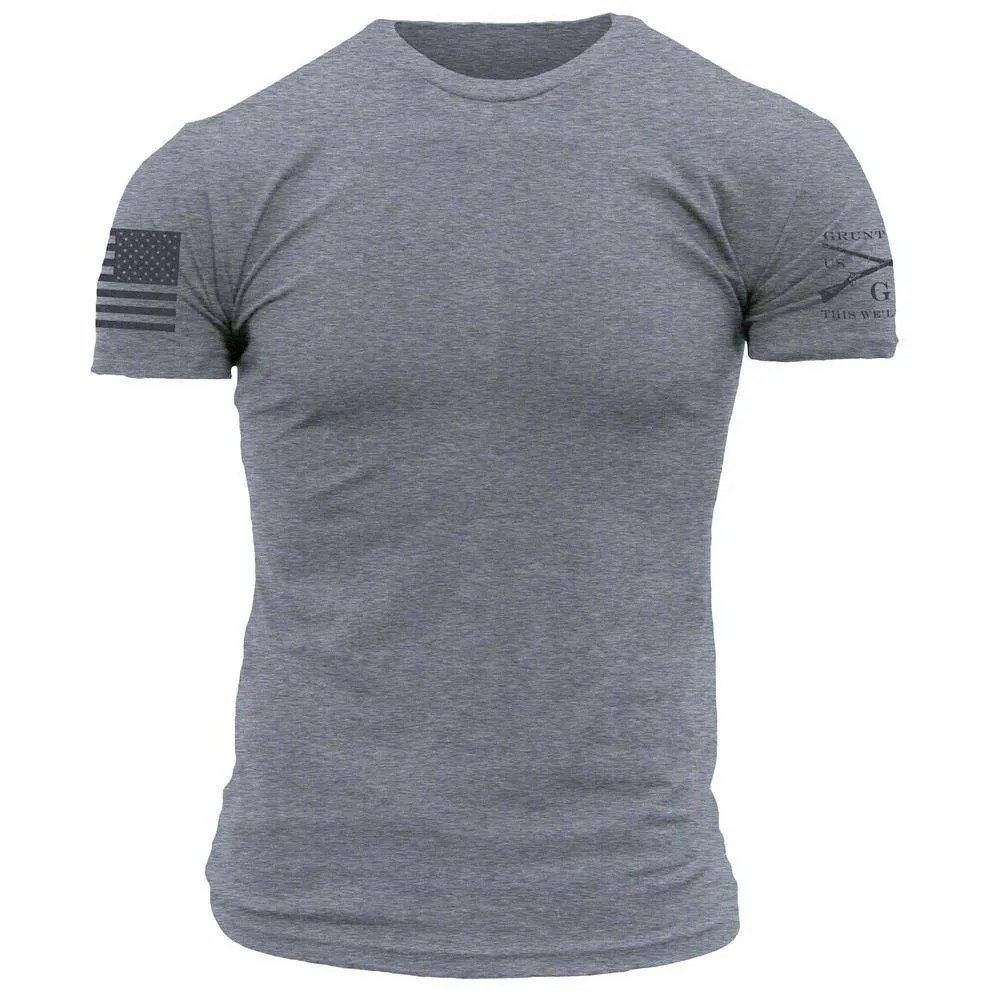 Basic Crew T-Shirt - Dark Heather Grey