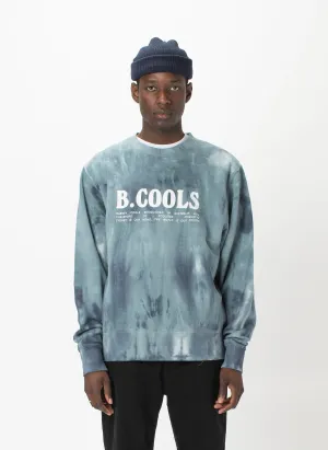 B.Bold Crew Sweatshirt Marine Tie Dye