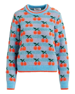 Bel Air Cherry Intarsia-Knitted Sweater