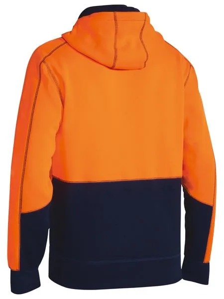 Bisley Hi Vis Zip Front Fleece Hoodie -(BK6819)