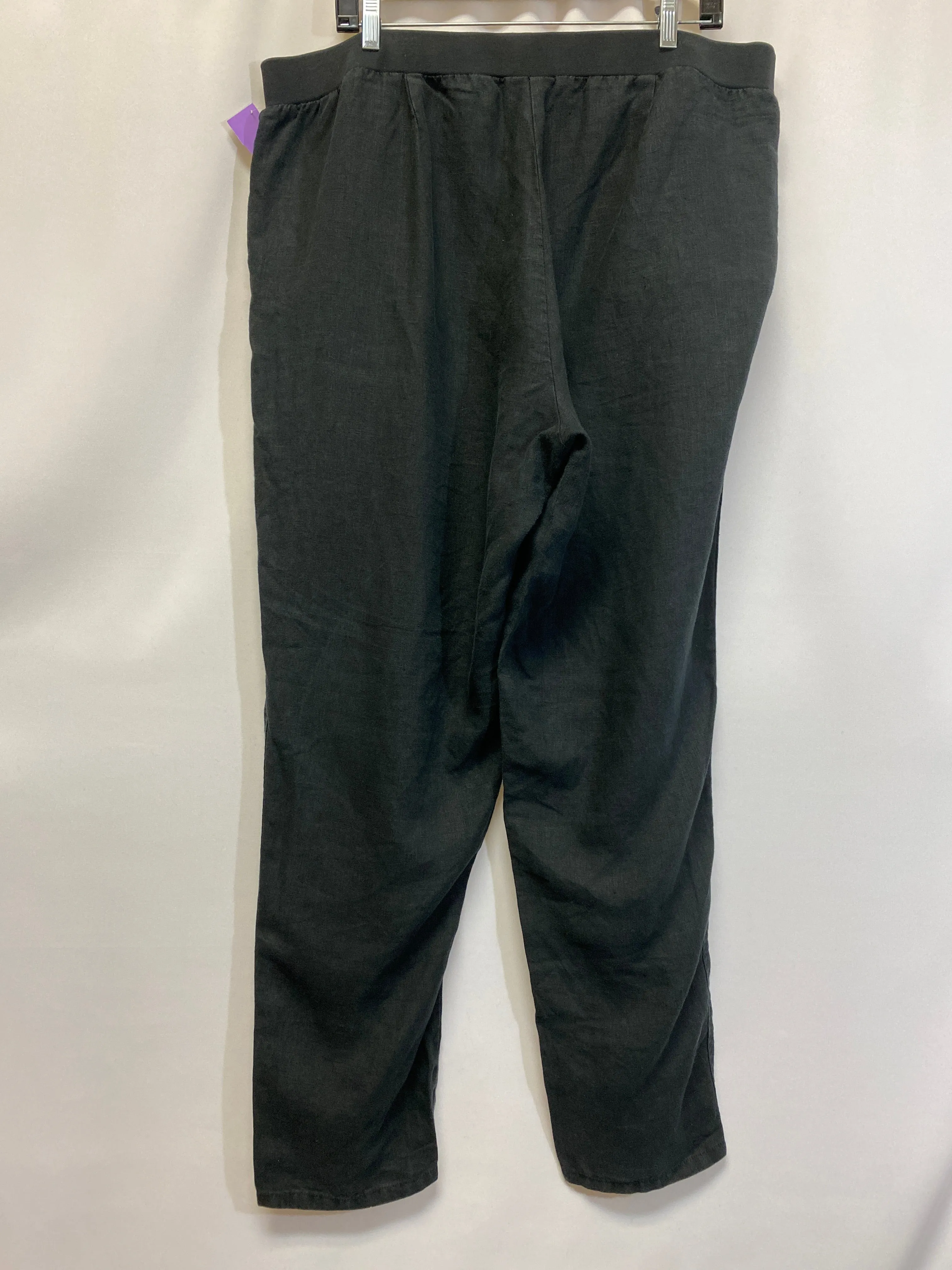 Black Pants Linen J. Jill, Size Xl