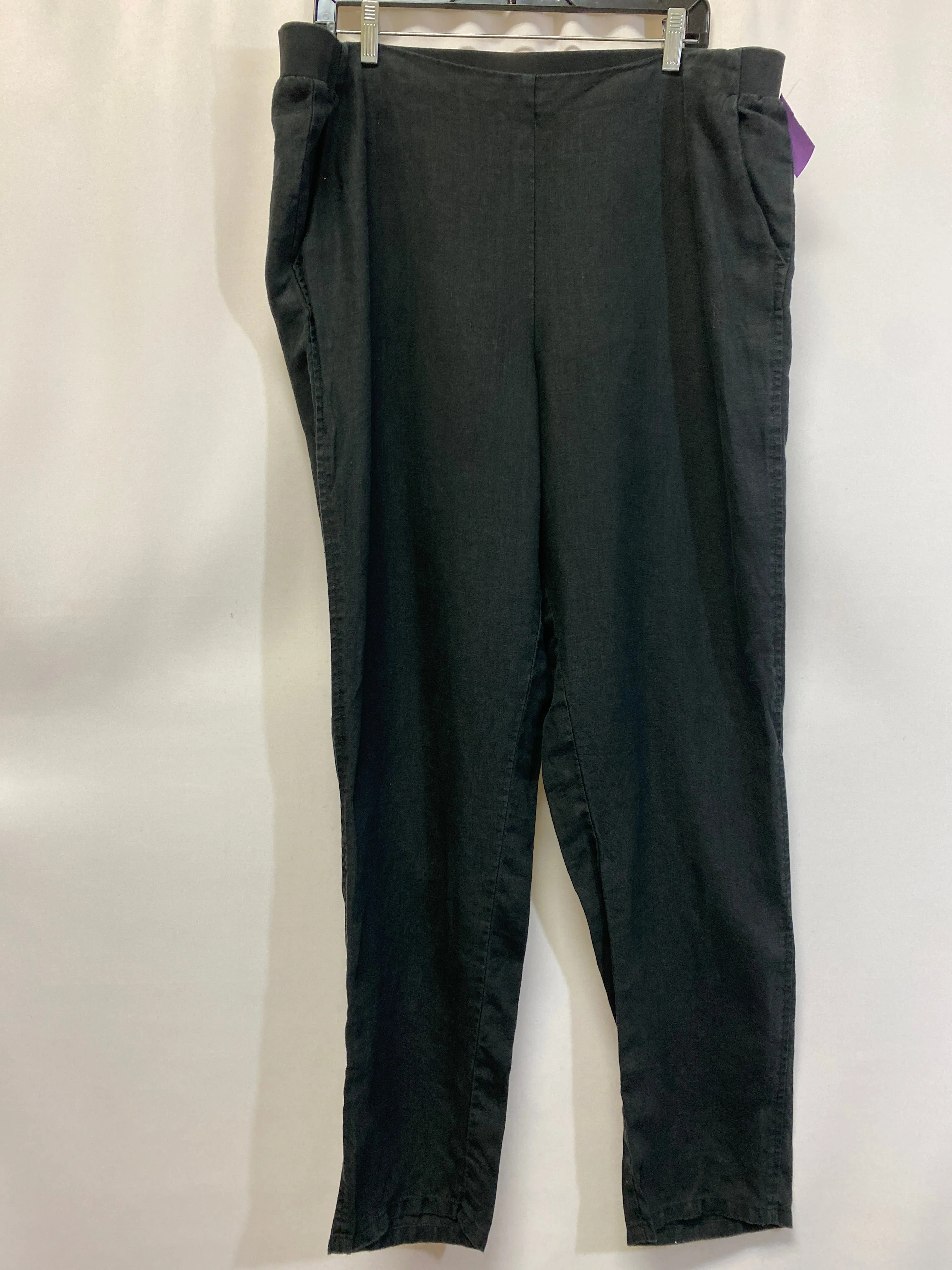 Black Pants Linen J. Jill, Size Xl