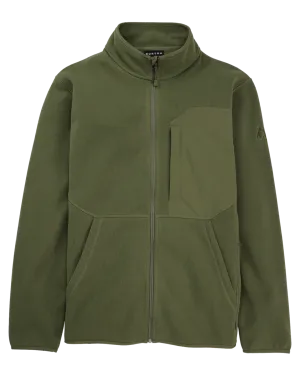 Burton Men's Runin Full-Zip Fleece - Forest Moss