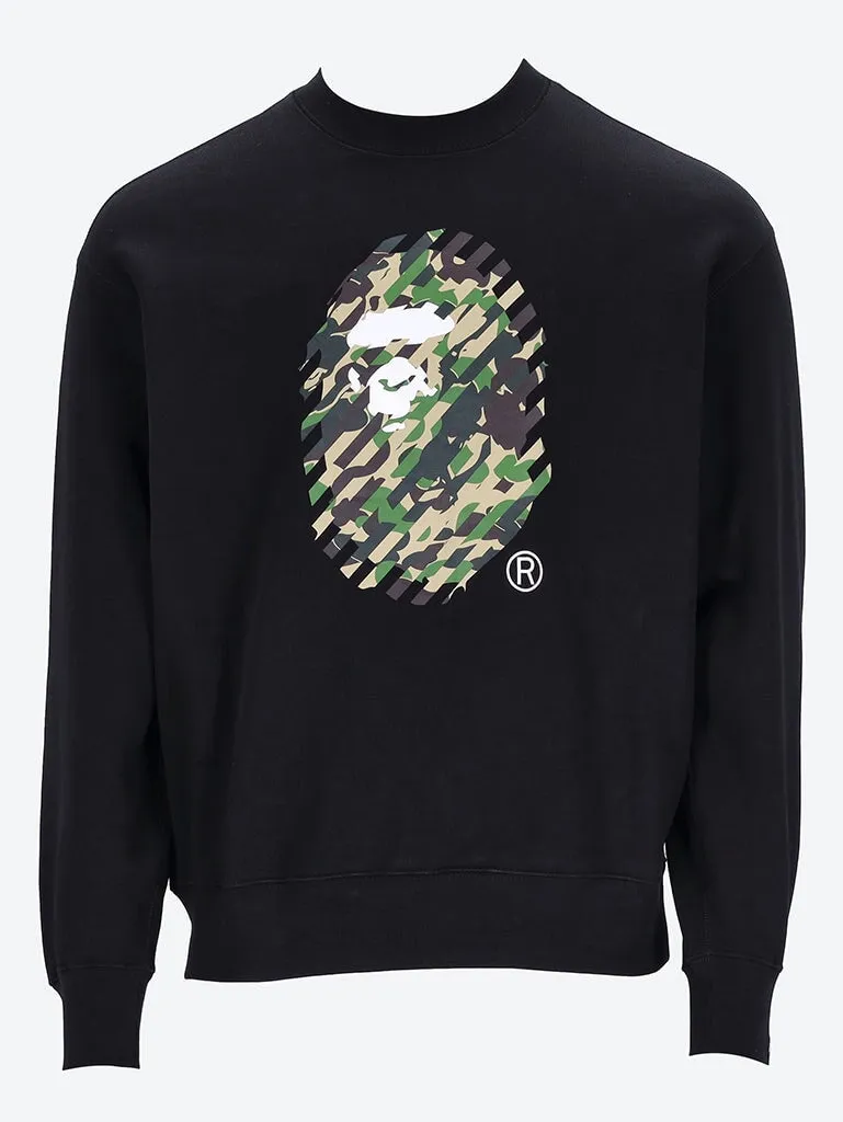 Camo ape relaxed sweat shirt