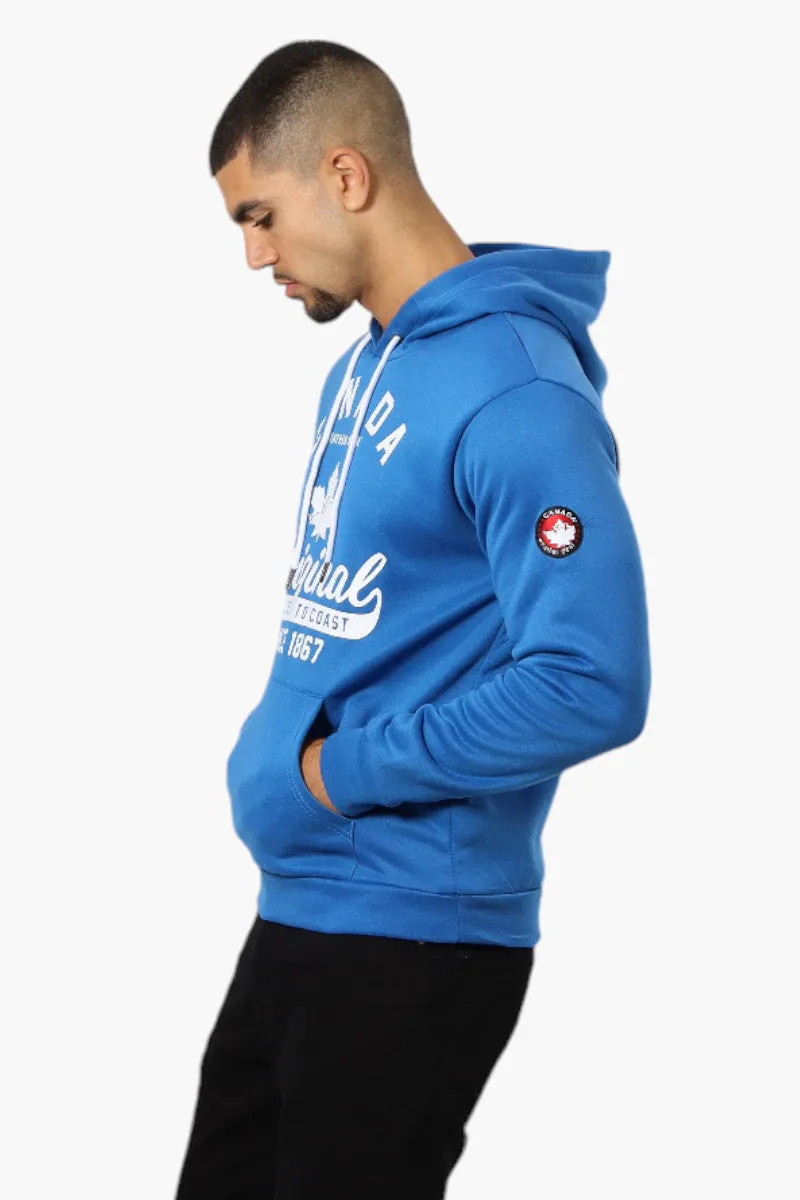 Canada Weather Gear Coast To Coast Print Hoodie - Blue