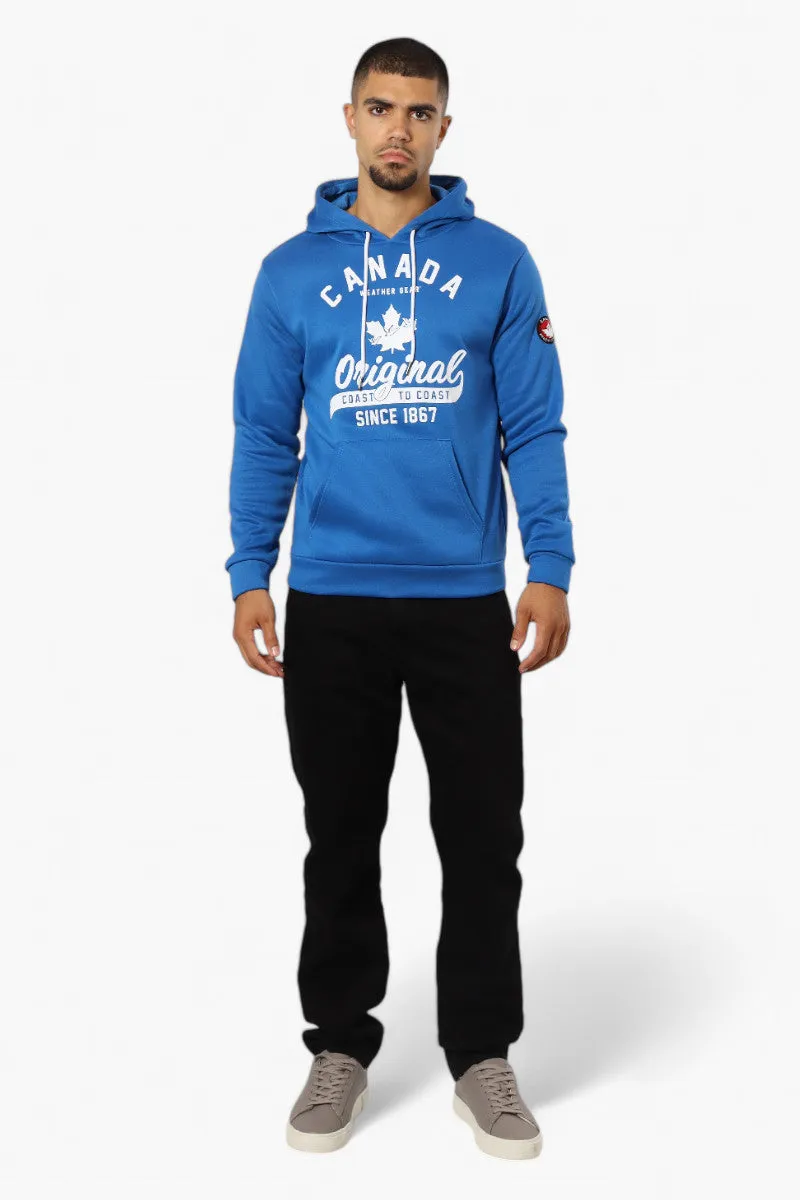 Canada Weather Gear Coast To Coast Print Hoodie - Blue