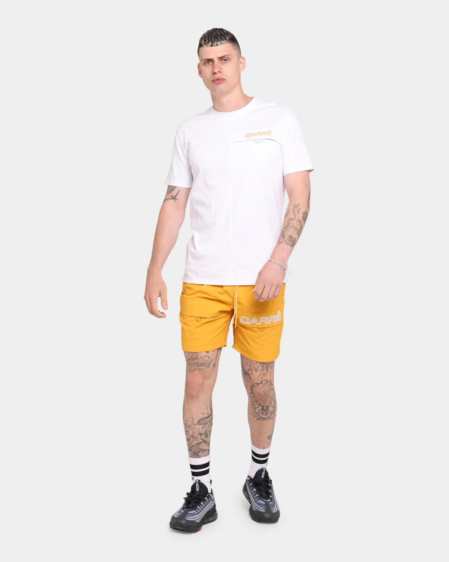 Carré Restart Pocket Short Sleeve T-Shirt White