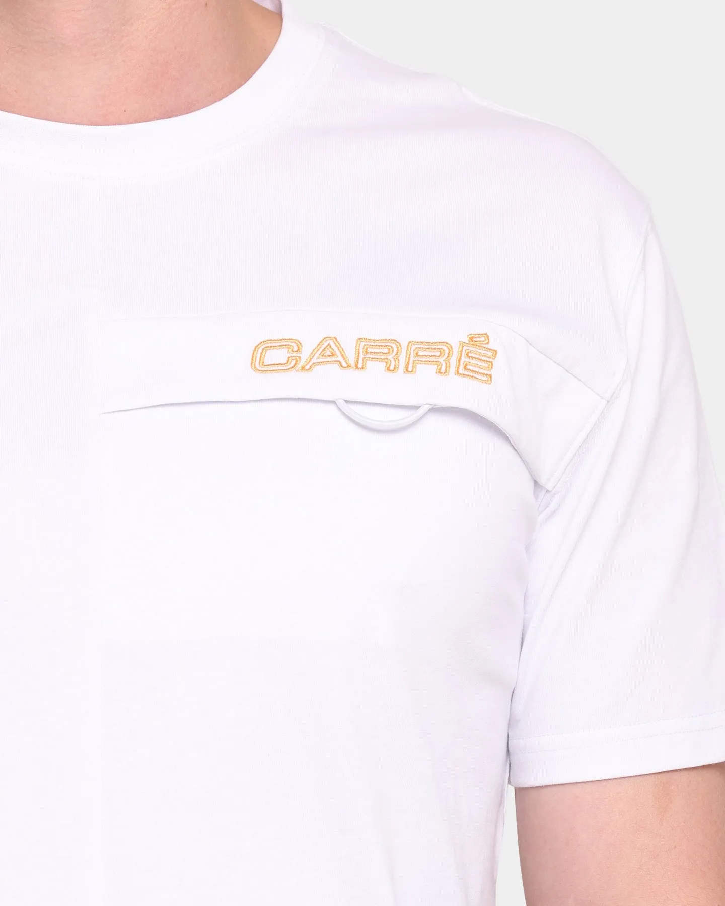 Carré Restart Pocket Short Sleeve T-Shirt White