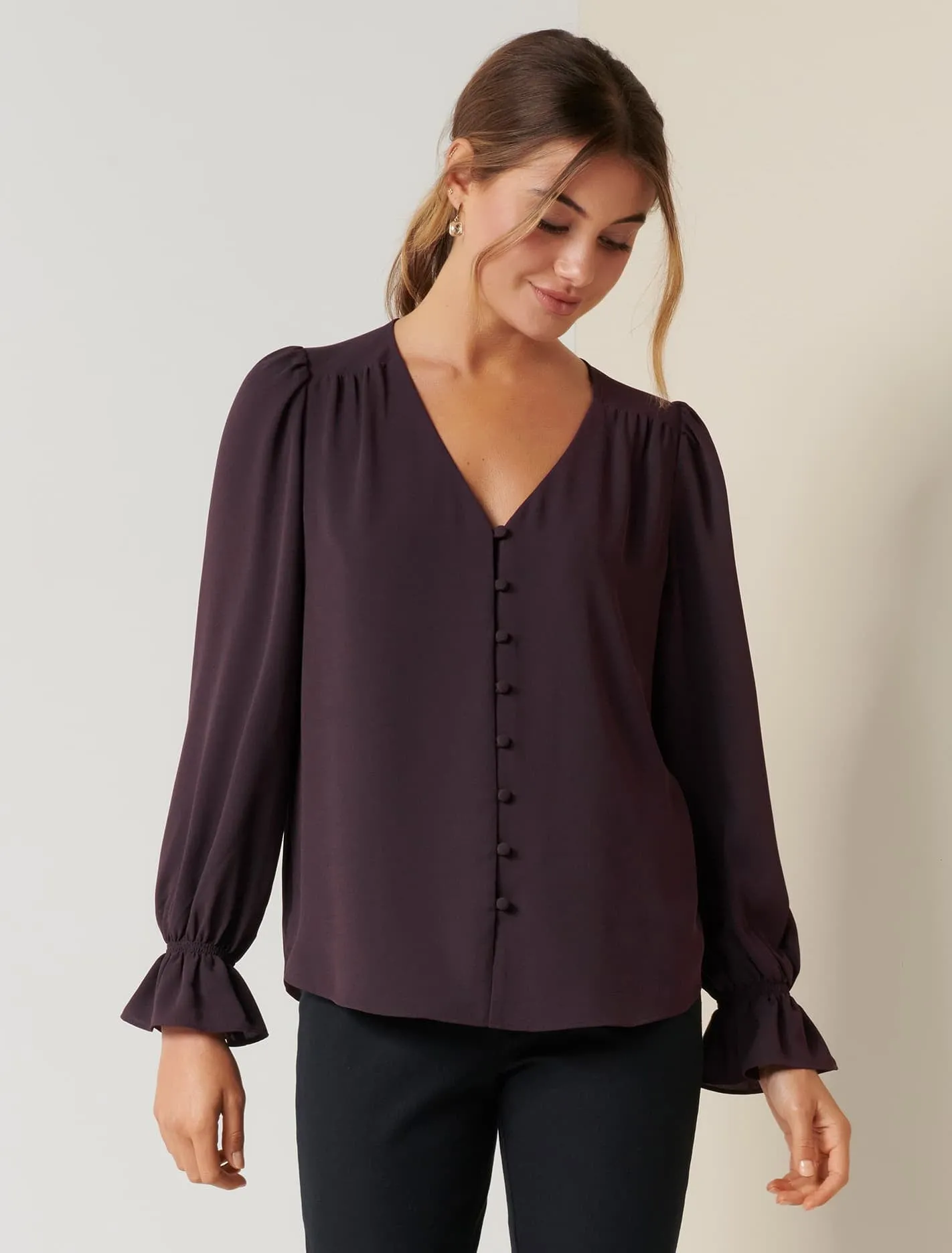 Charlotte Button Through Blouse