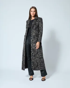 Cheetah Wool Coat