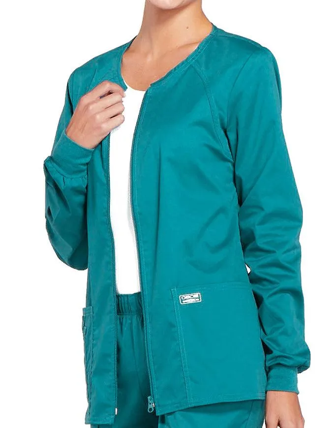 Cherokee Workwear Women's Zip Front Warm Up Jacket