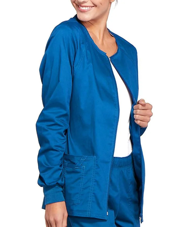 Cherokee Workwear Women's Zip Front Warm Up Jacket