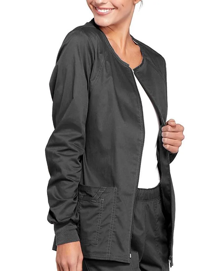 Cherokee Workwear Women's Zip Front Warm Up Jacket