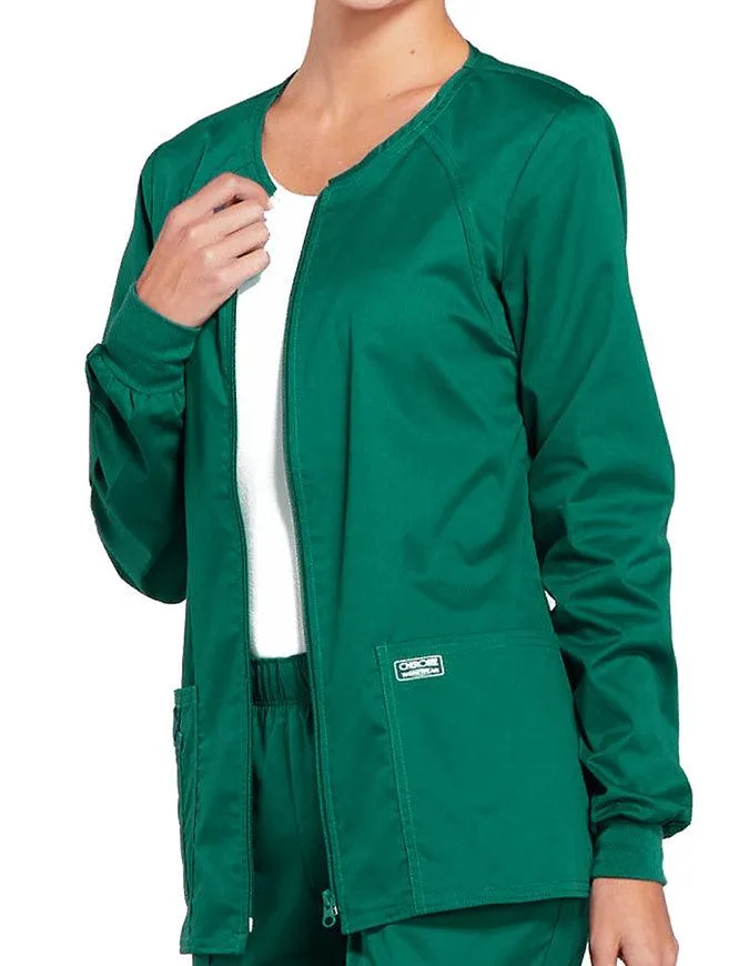 Cherokee Workwear Women's Zip Front Warm Up Jacket