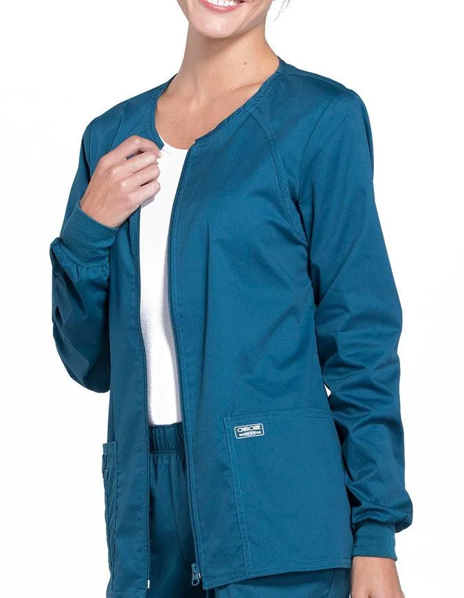 Cherokee Workwear Women's Zip Front Warm Up Jacket