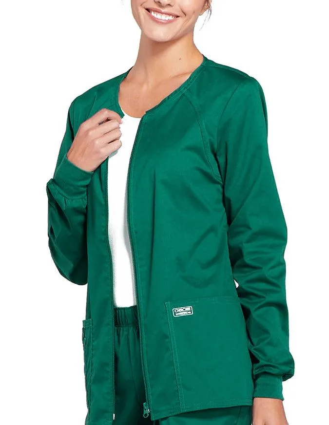 Cherokee Workwear Women's Zip Front Warm Up Jacket