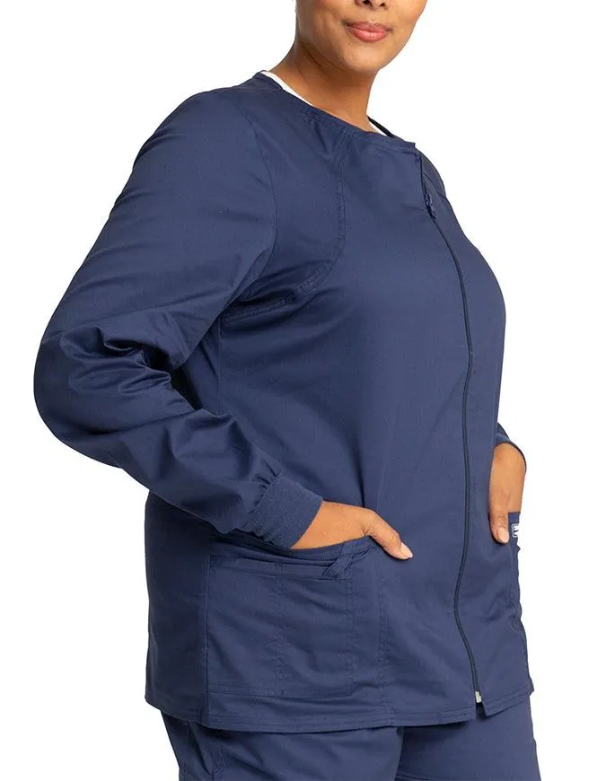 Cherokee Workwear Women's Zip Front Warm Up Jacket