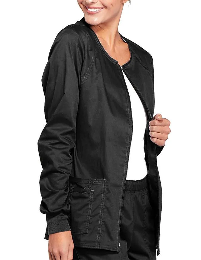 Cherokee Workwear Women's Zip Front Warm Up Jacket