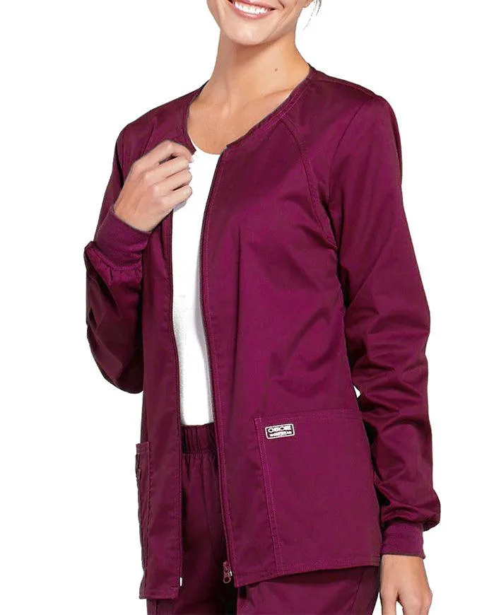 Cherokee Workwear Women's Zip Front Warm Up Jacket