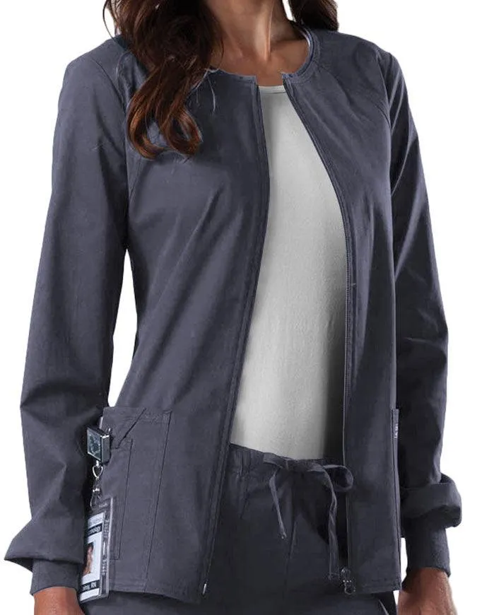 Cherokee Workwear Women's Zip Front Warm Up Jacket