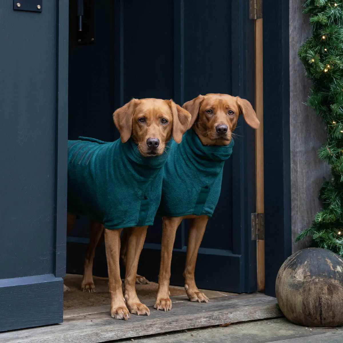 Classic Dog Drying Coat - Bottle Green