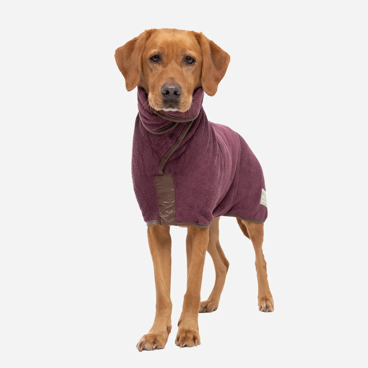 Country Dog Drying Coat - Burgundy