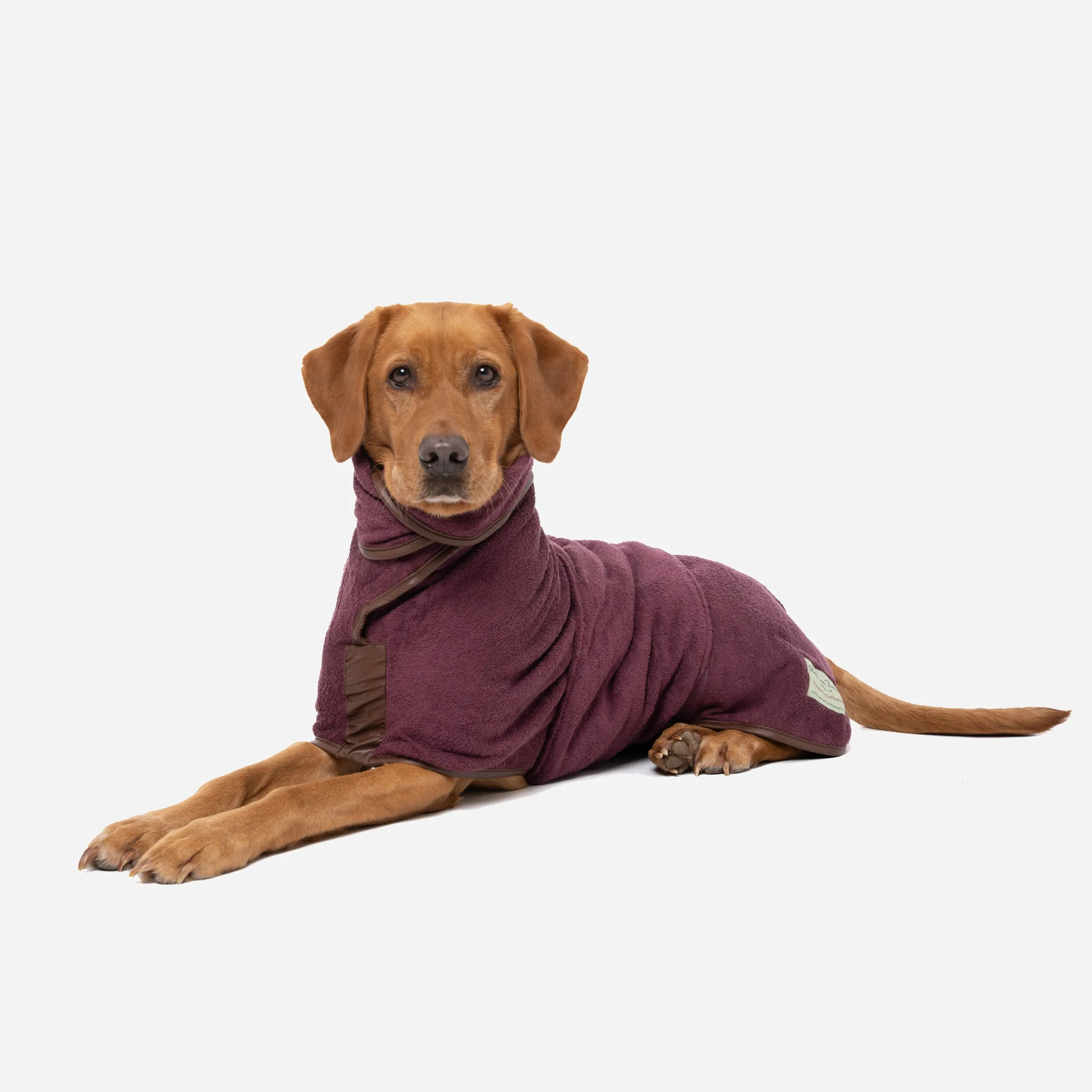 Country Dog Drying Coat - Burgundy