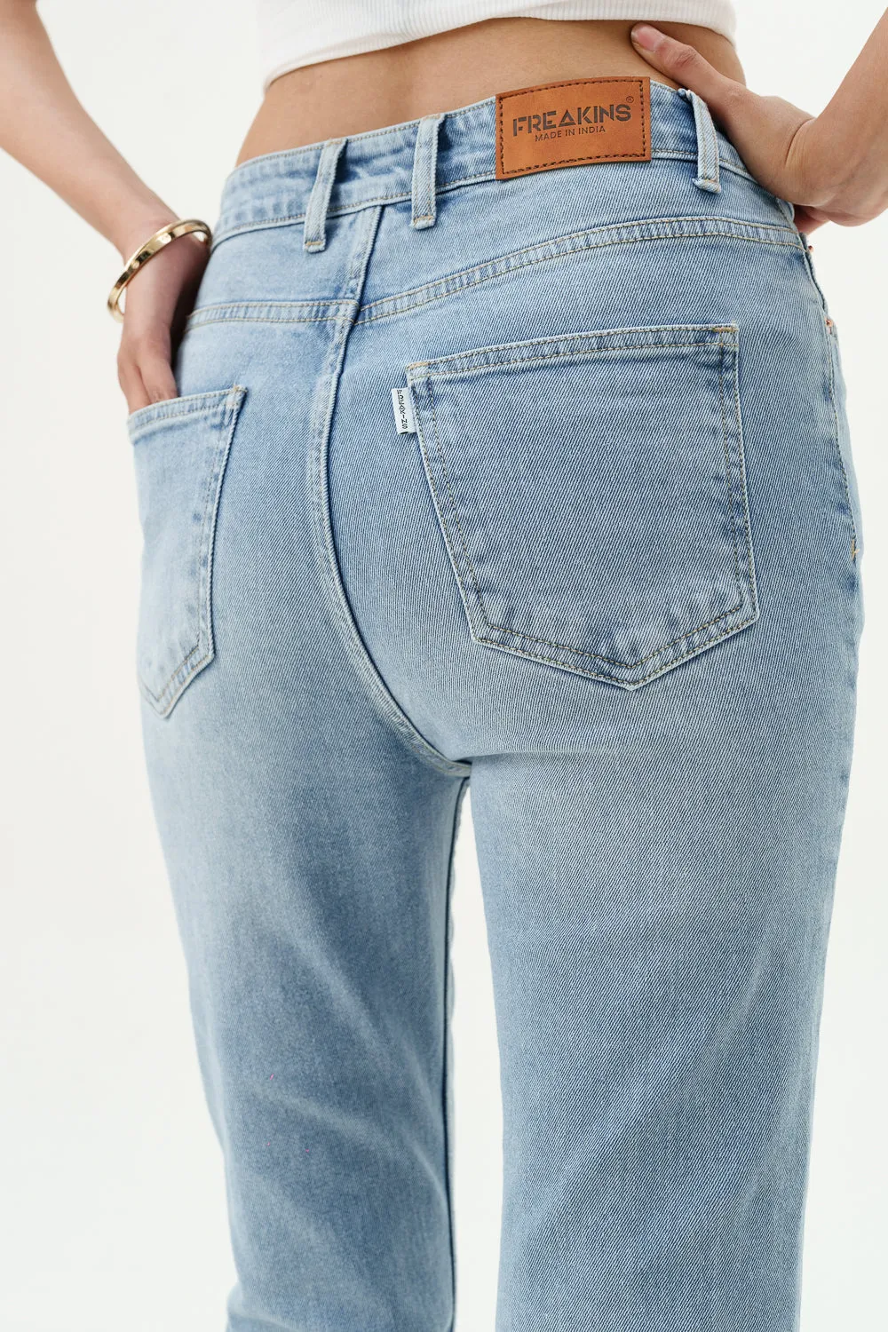 Crystal Blue Bootcut Jeans