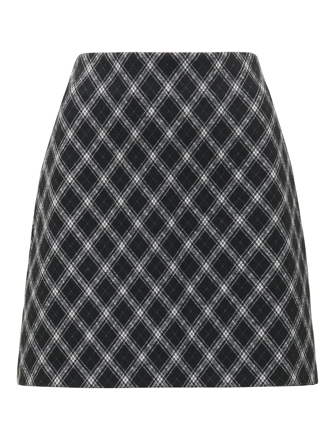 Dana Diagonal Check Mini Skirt