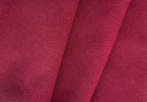 Elegant Cranberry Viscose Blend Crepe (Made in Italy)