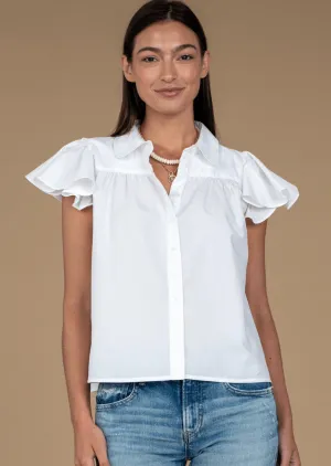 Elizabeth James Val Top White