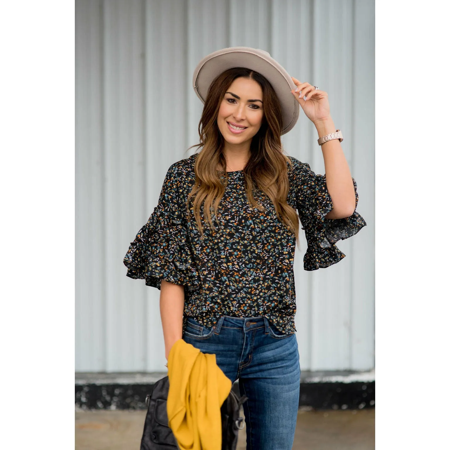 Fabulous Sleeved Confetti & Fun Blouse