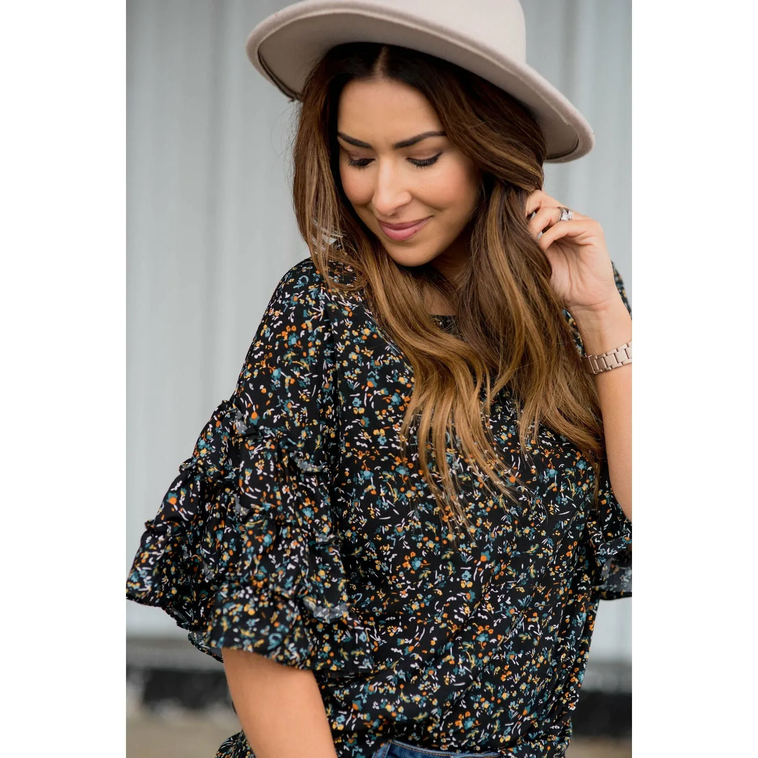 Fabulous Sleeved Confetti & Fun Blouse