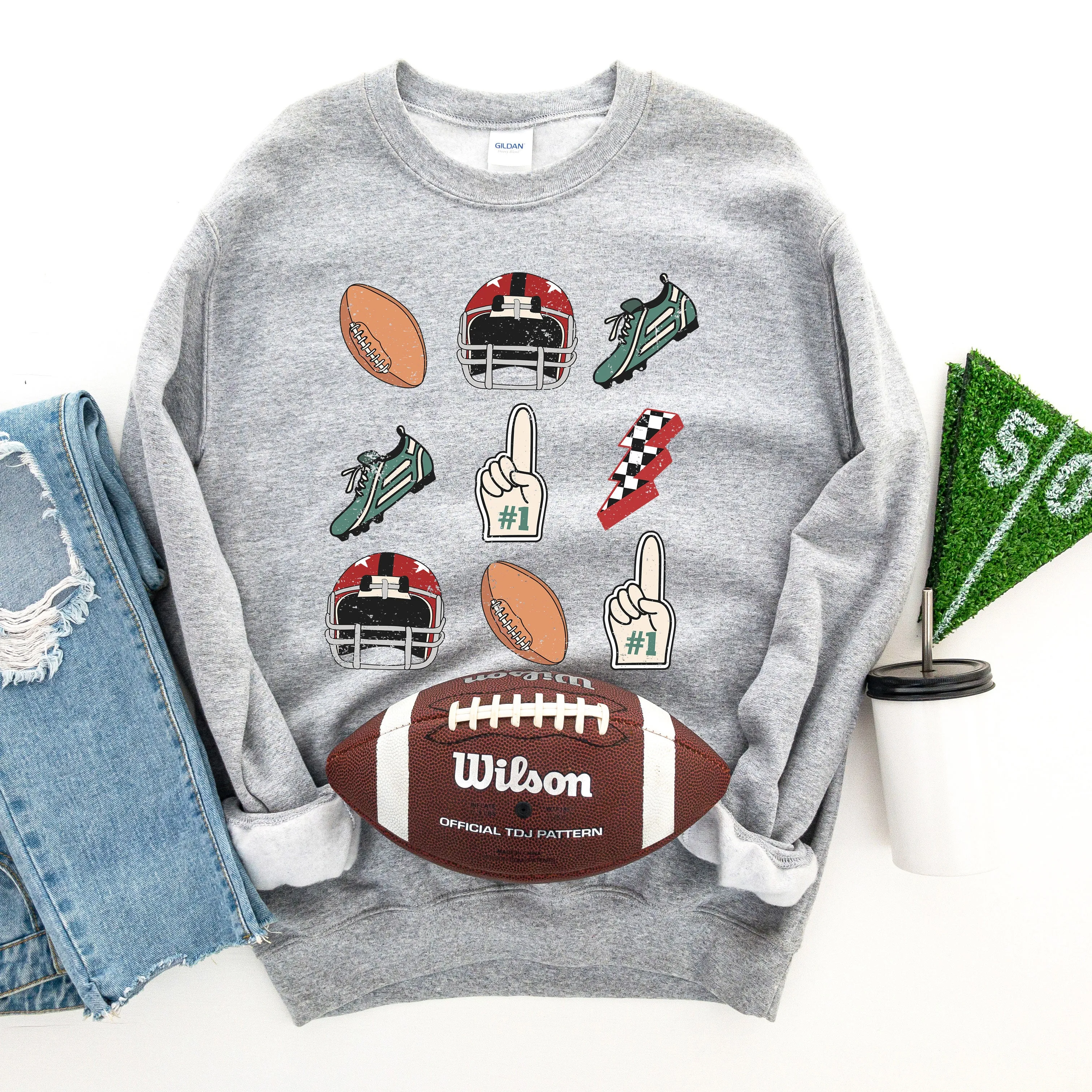 Football Collage | Sweatshirt