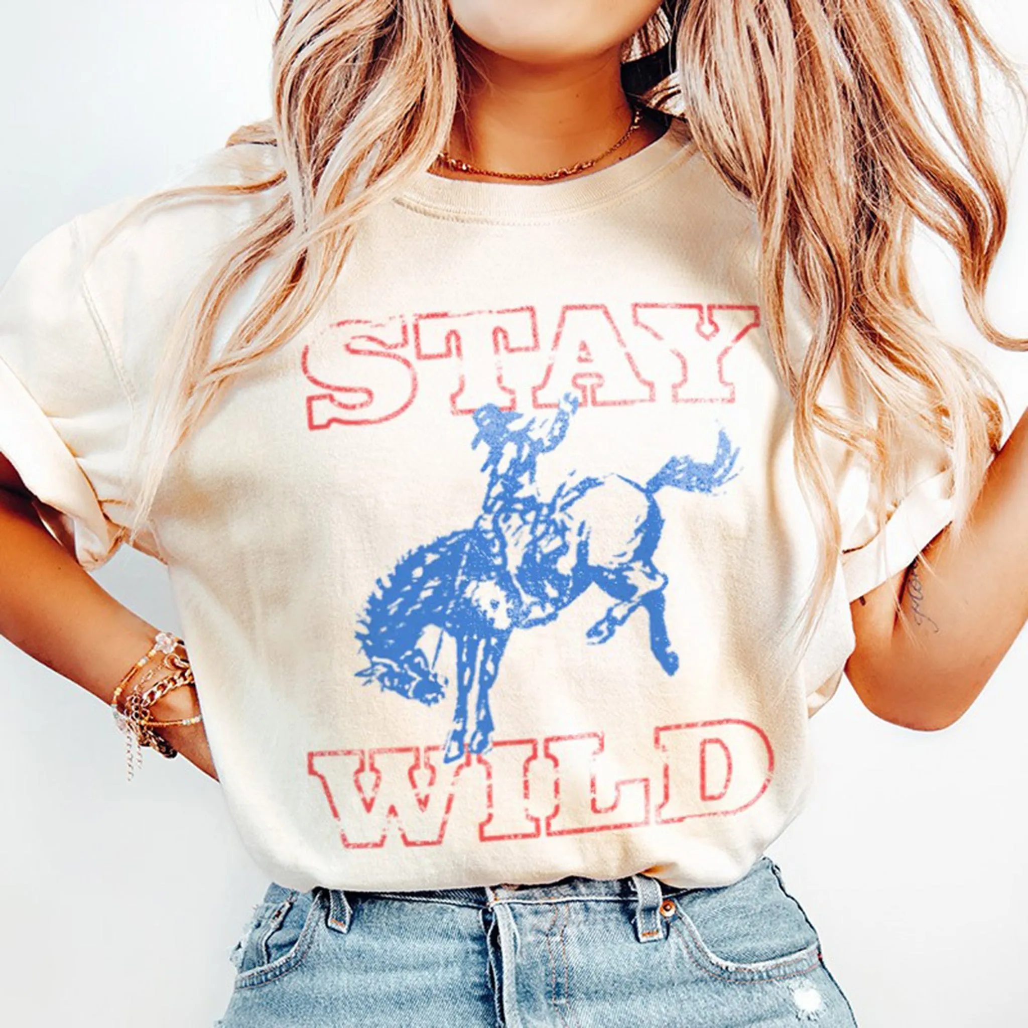 Golden Rose Women's Stay Wild Tee