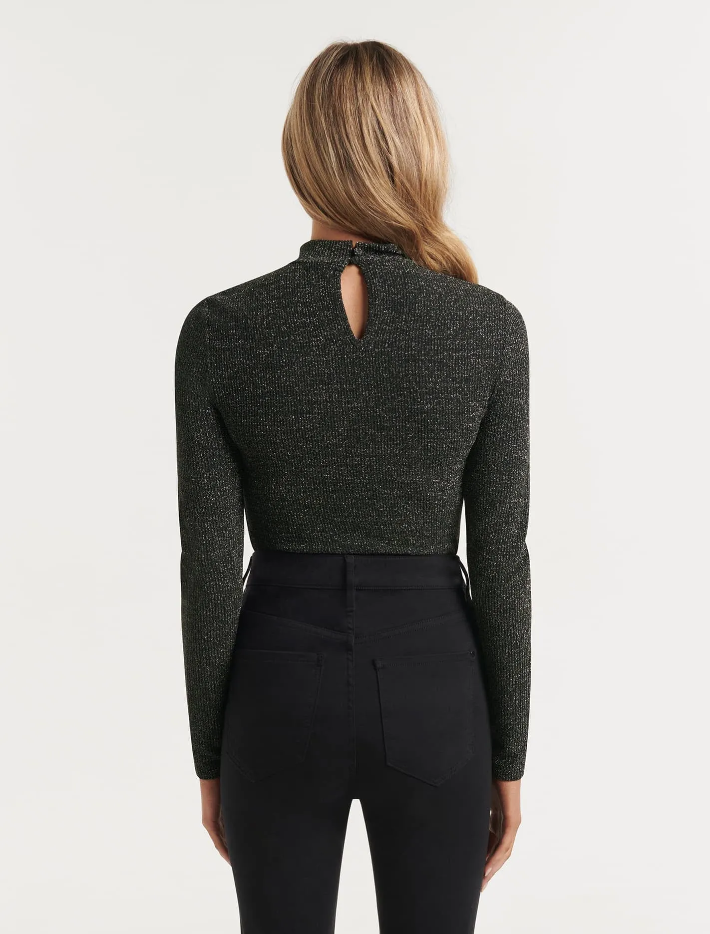 Gracie Glitter Turtleneck Top