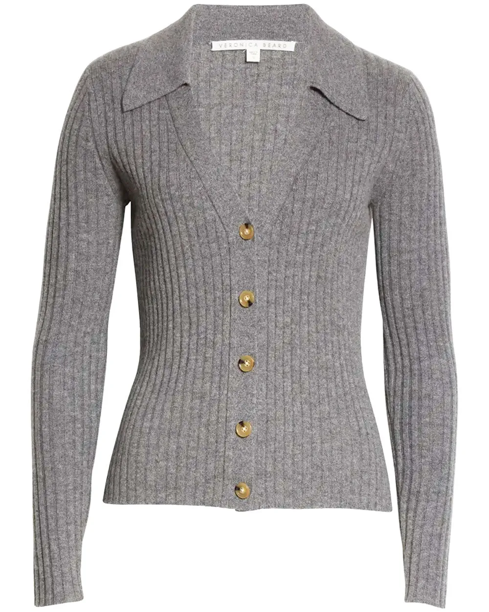 Grey Melange Cashmere Lazana Cardigan