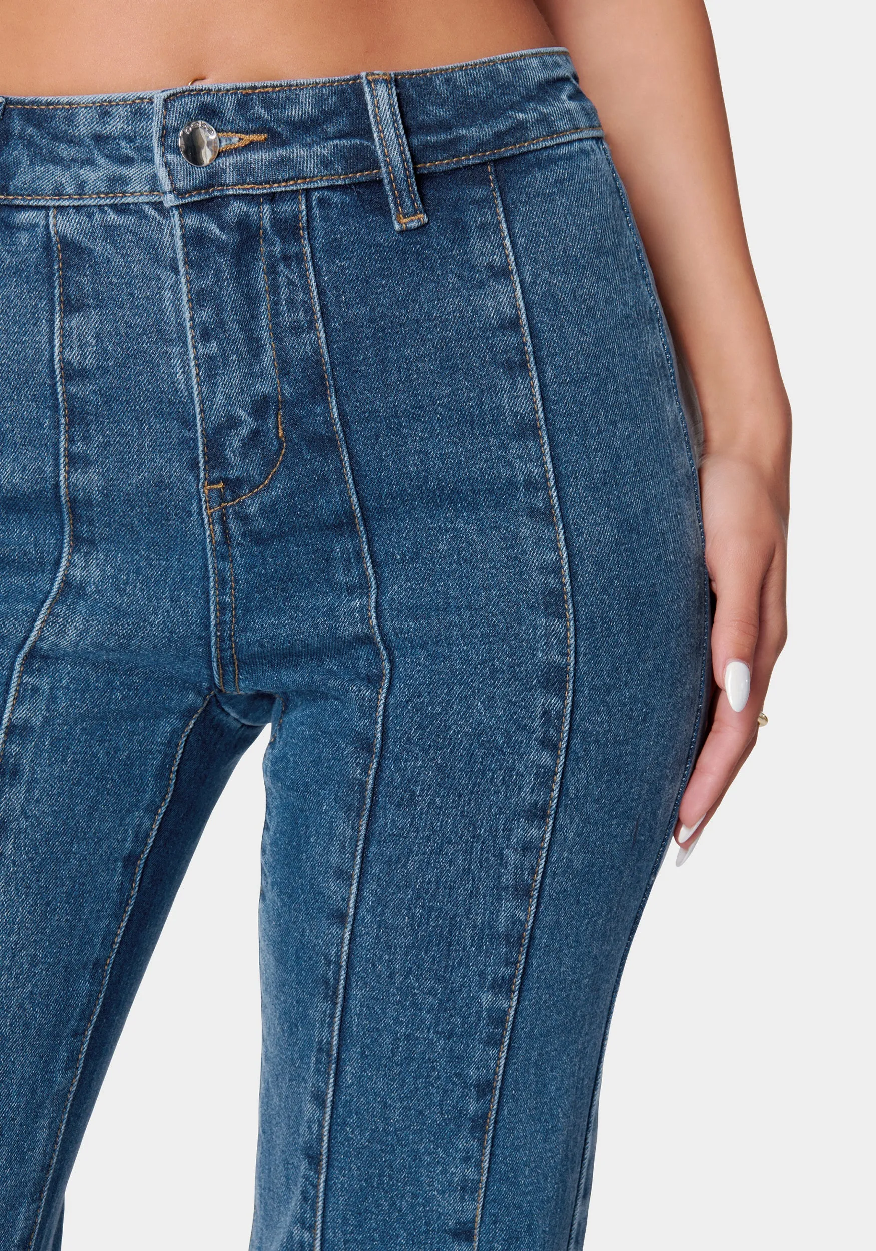 High Waist Flared Denim Jeans