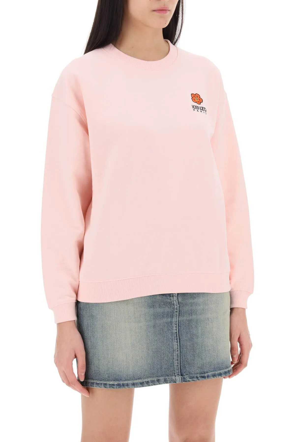 KENZO crew-neck sweatshirt with embroidery