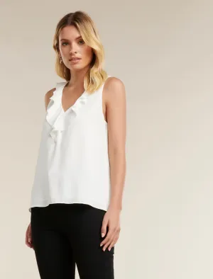 Kiara Ruffle V Neck Tank