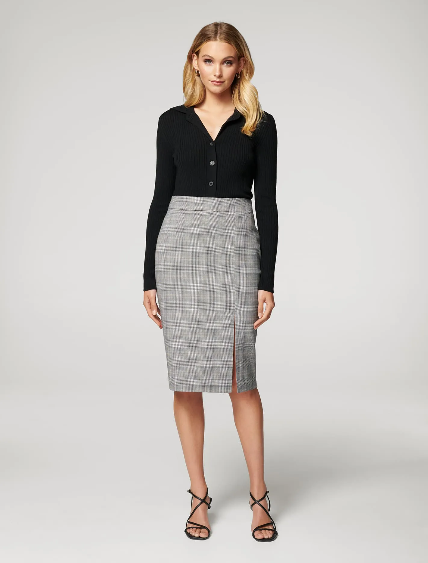 Kylie Split Midi Skirt