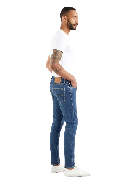 Levi's pantalone jeans da uomo 512 Slim Taper 288330850 blu medio