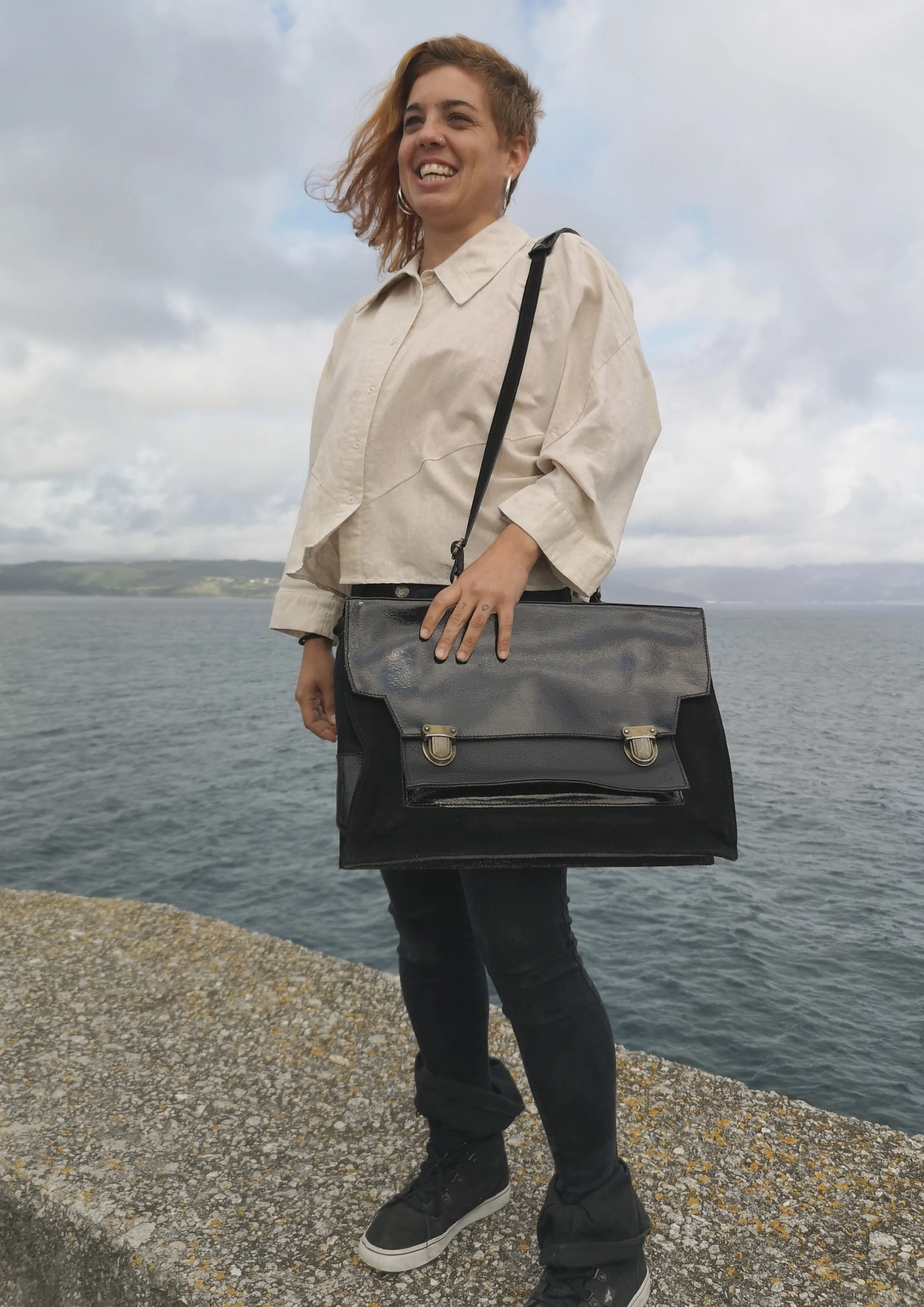 LIGHT SUMMER BLOUSE - NATURAL LINEN white