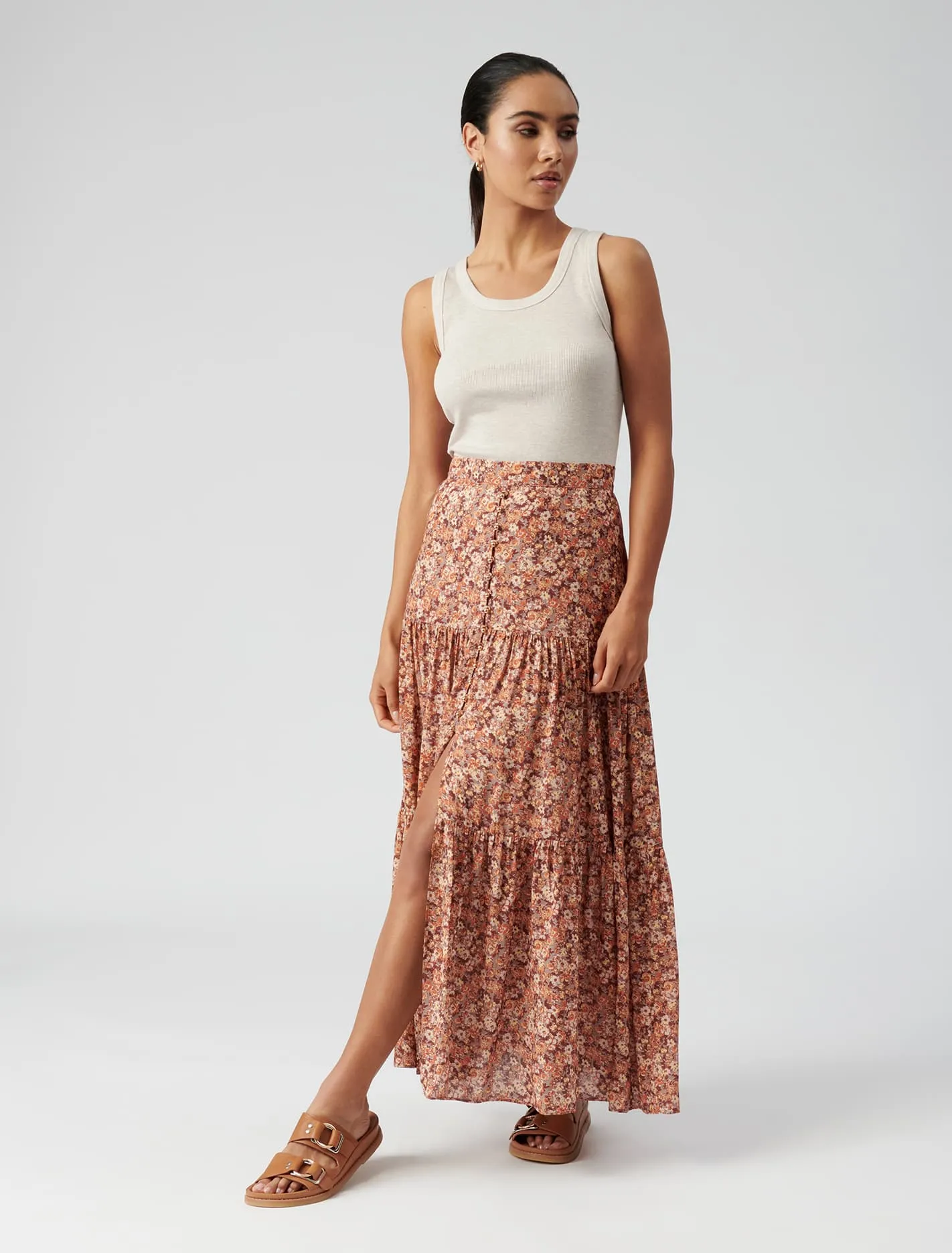 Lilliana Tiered Maxi Skirt